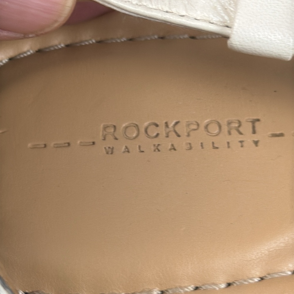 Rockport white & tan sandals size 8 1/2 - Picture 5 of 7